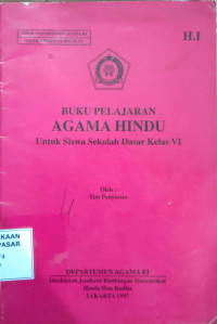 Buku Pelajaran Agama Hindu untuk SIswa Sekolah Dasar Kelas VI