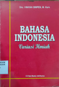 Bahasa Indonesia Variasi Ilmiah