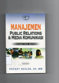 Manajemen Public Relations & Media Komunikasi