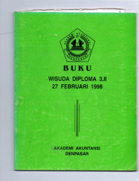 Buku Wisuda Diploma 3.II 27 Februari 1998