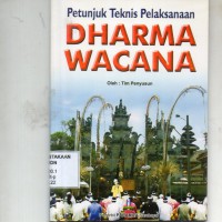 Petunjuk Teknis Pelaksanaan Dharma Wacana