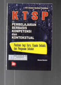 KTSP Pembelajaran Berbasis Kompetensi dan Kontekstual